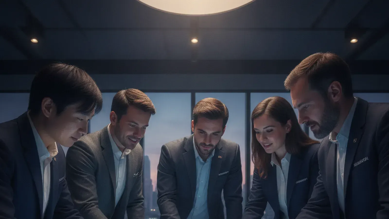Kraavon team collaborating on an AI product strategy