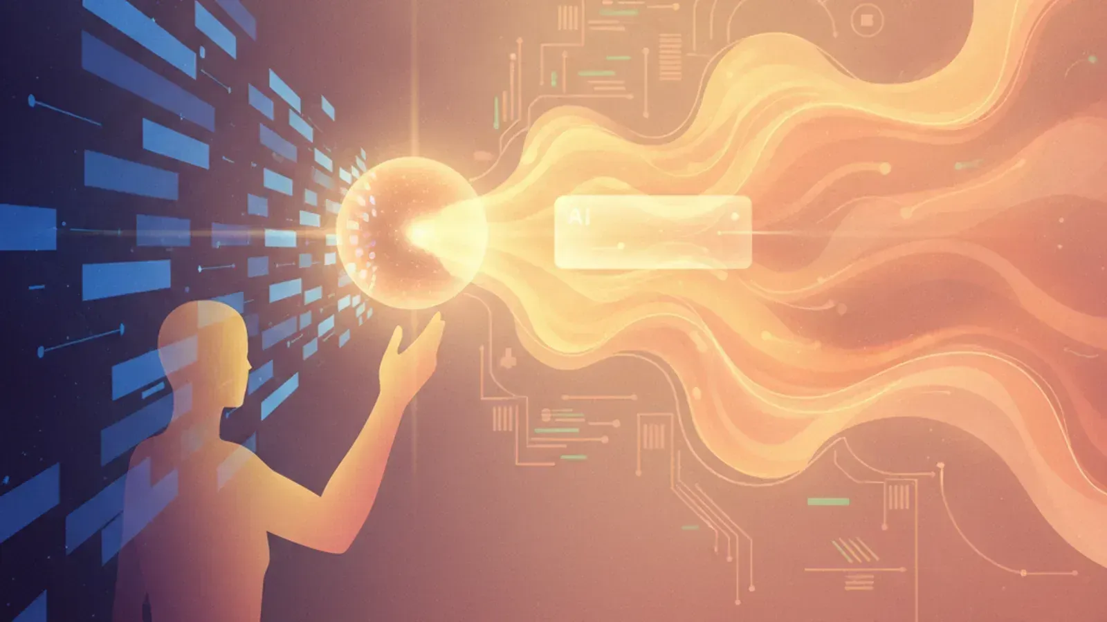 Illustrating the shift from blue links to AI generative answers