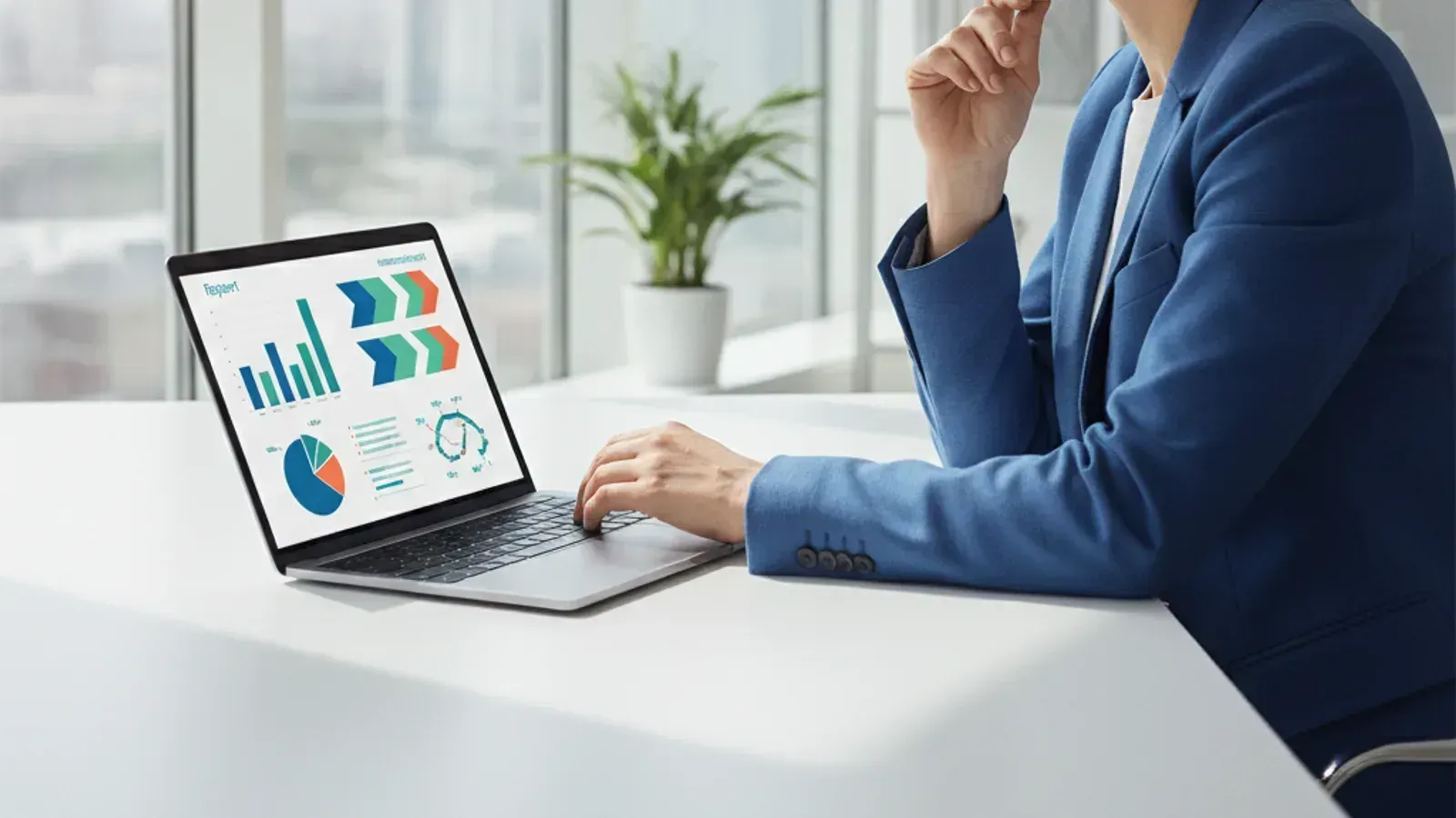 Person reviewing a clear, actionable website performance report