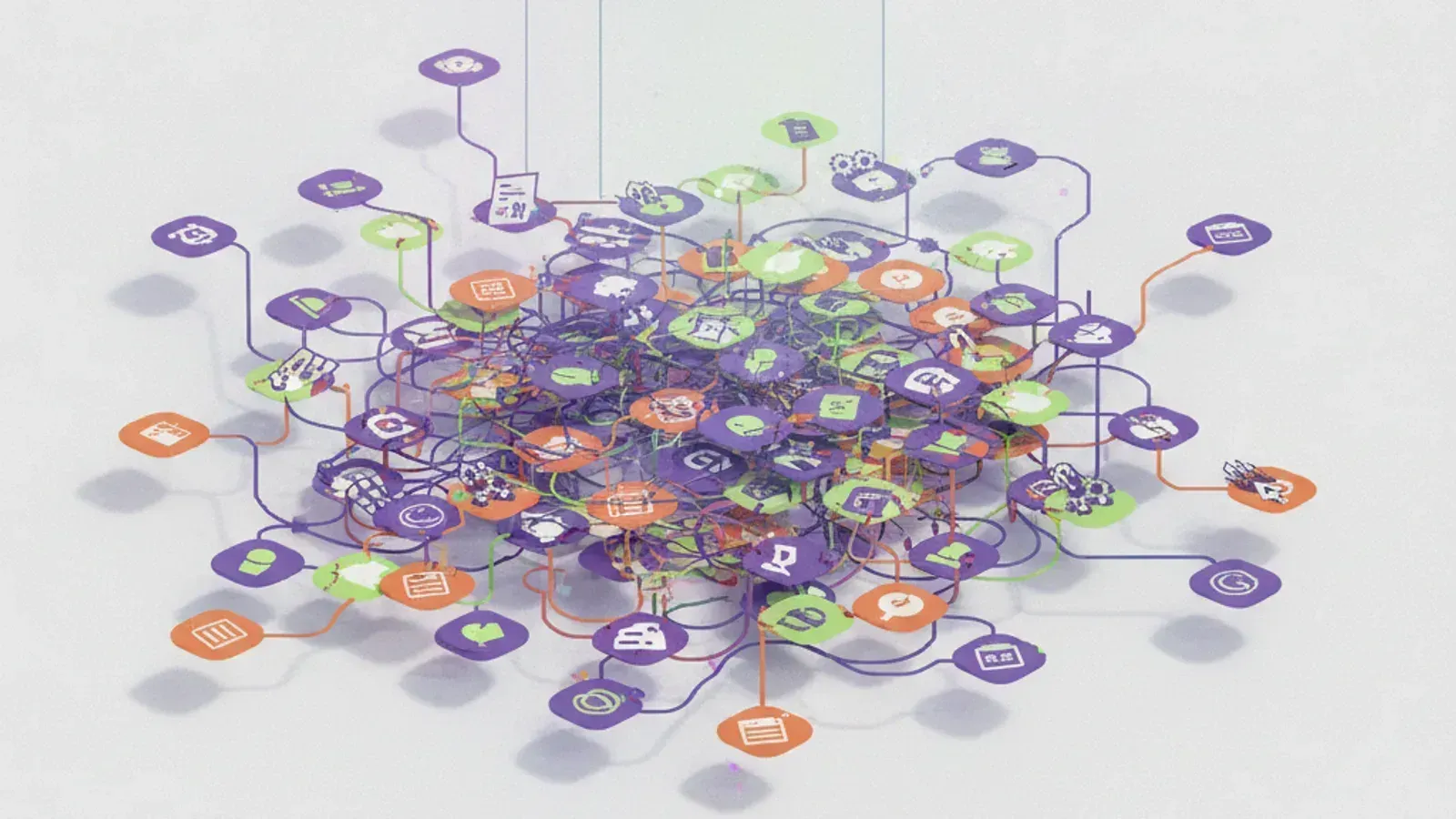 Tangled web of disconnected e-commerce tools vs. a clean architecture